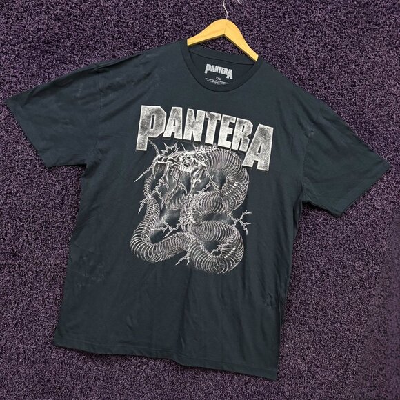Pantera Electrified Skeletal Snake Thrash Metal T-Shirt XXL - Picture 3 of 5